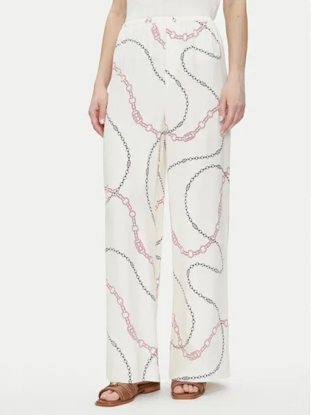 Tommy Hilfiger nohavice Soft Viscose Woven Pants biela