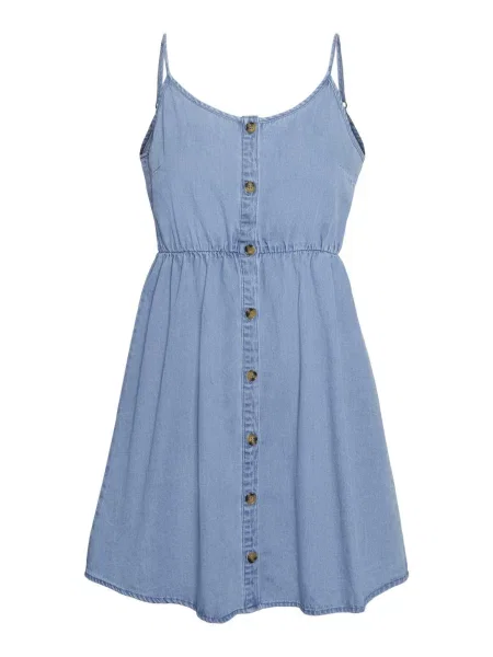 VERO MODA Rochie tip bluză FLICKA denim albastru