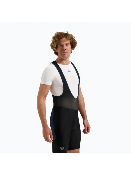 Rogelli Core Bib rövid férfi kerékpáros rövidnadrág fekete/kék. Méret: XL fekete