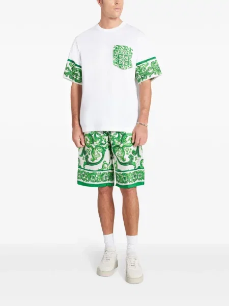 Raštuotas marškinėliai Dolce & Gabbana balta