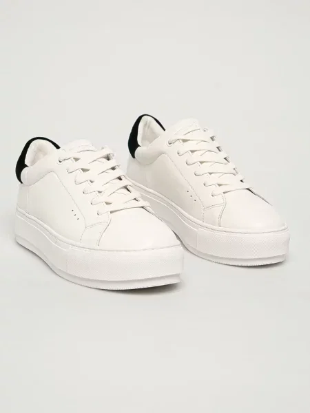 Sneakersy Kurt Geiger London skórzane białe