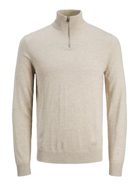 JACK & JONES Pulover JJEmil amestecat bej