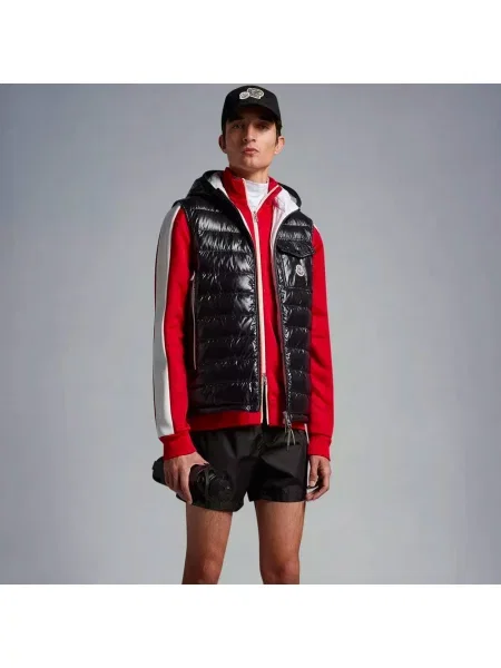 Kąpielówki Moncler z logo czarne