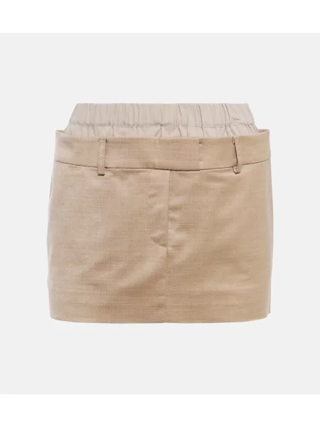 Fustă Aya Muse de lână bej