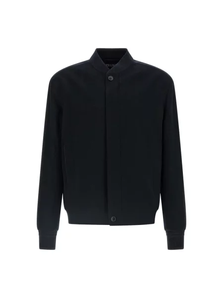 Kurtka bomber Zegna z kaszmiru niebieski