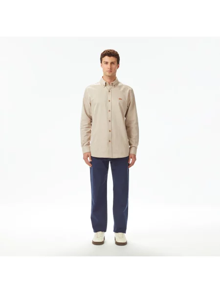 Lacoste Spodnie Regular Fit granatowe