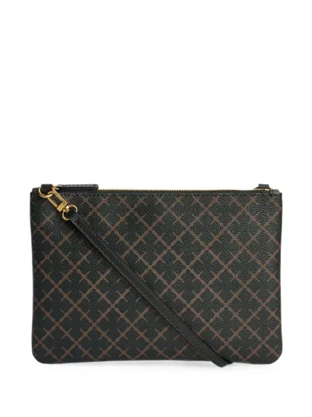 Geantă plic By Malene Birger cu imprimeu geometric negru