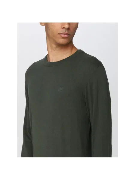 Sweter Armani Exchange z długim rękawem zielony