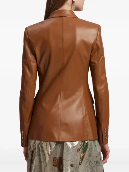 Sacou Ralph Lauren Collection din piele maro