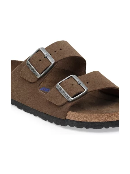 Pantofi Birkenstock din piele de căprioară maro