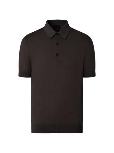 Tricou polo Zegna maro