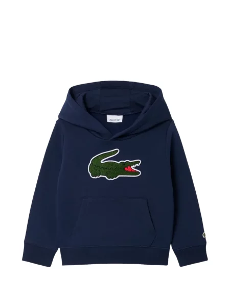 Bluza z kapturem dziecięca Lacoste niebieska