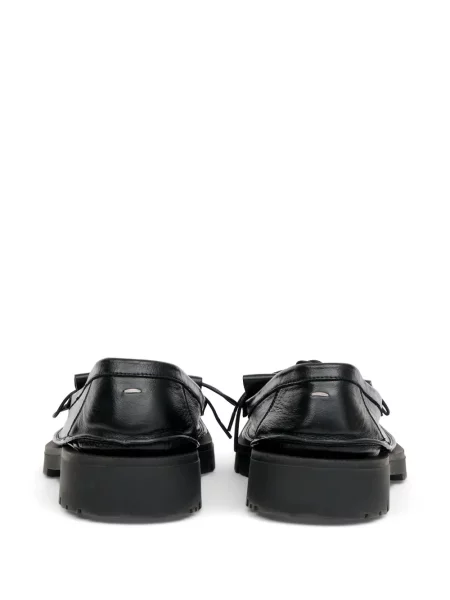 Кожени лоуфъри Maison Margiela с ресни черно