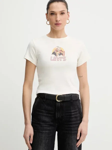 Тениска Levi's бежово