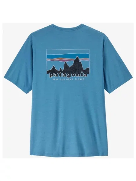 Koszulka z krótkim rękawem Patagonia Cap Cool Daily 73 Skyline S niebieski