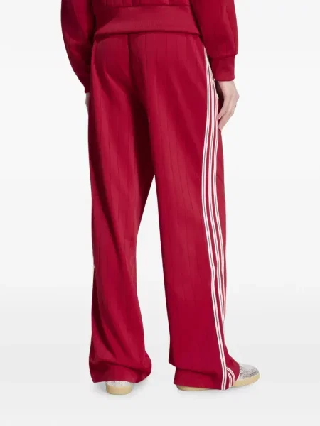 Pantaloni Adidas alergare roșu