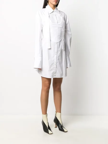 Rochie tip cămașă Ellery alb