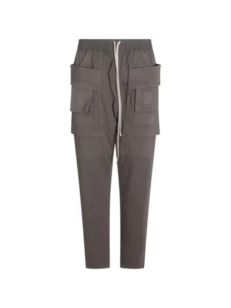 Pantaloni cargo Rick Owens Drkshdw cu cordon gri