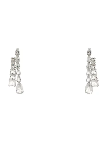 Kolczyki Swarovski szare