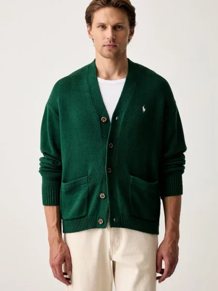 Polo Ralph Lauren cardigan pentru bărbați din verde