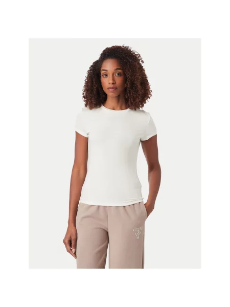 Guess Póló Krém Slim Fit