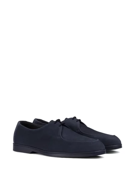 Pantofi loafer Doucal's din piele de căprioară albastru