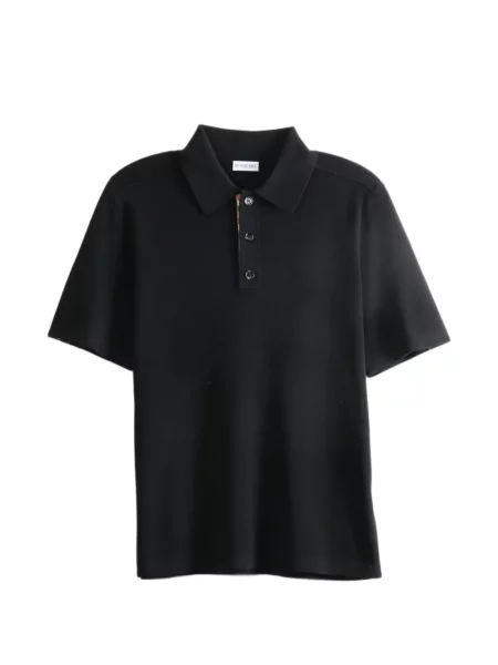 Scurt tricou polo Burberry negru