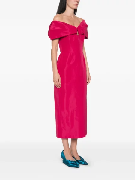Rochie midi Carolina Herrera roz
