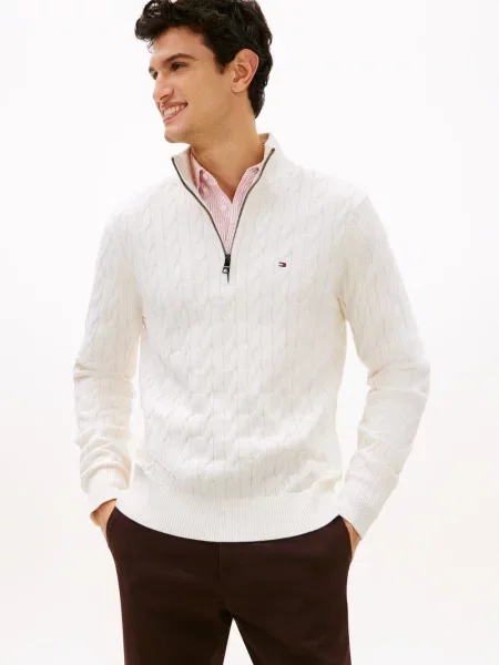 Tommy Hilfiger sweter Mężczyźni M biały