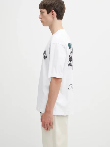 Filling Pieces t-shirt Boxy Bouquet z nadrukiem biały