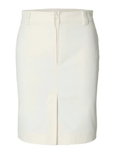 SELECTED Fustă SLFHOTEL AMOUR crem