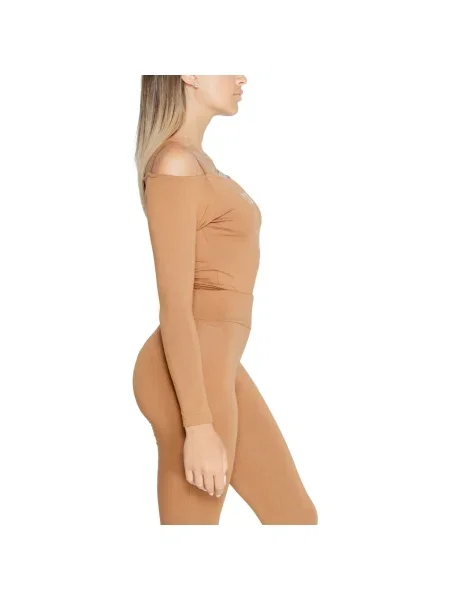 Body Icon cu mâneci lungi maro