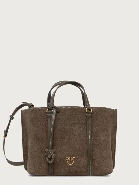 Pinko crossbody kabelka dámska kožená zelená