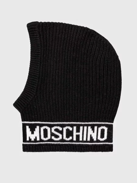 Moschino Vlnená kukla Moschino čierna