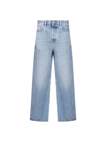 Jeansy Diesel D-Sire z wysoką talią niebieskie
