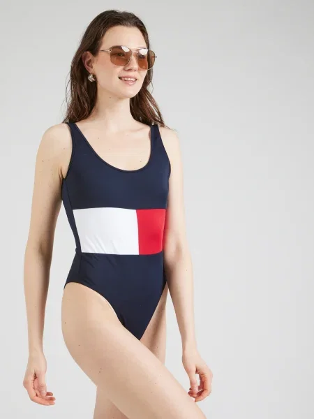 Tommy Hilfiger dámske jednodielne plavky One Piece Ext Sizes dark night navy tmavo modrá