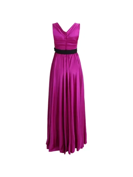 Cu centură rochie maxi Dolce & Gabbana roz