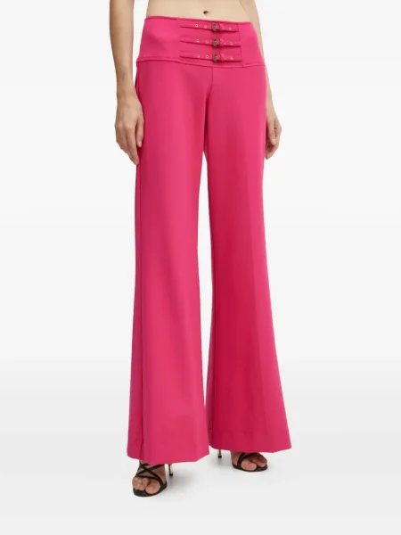 Pantaloni Versace Jeans Couture cu cataramă roz