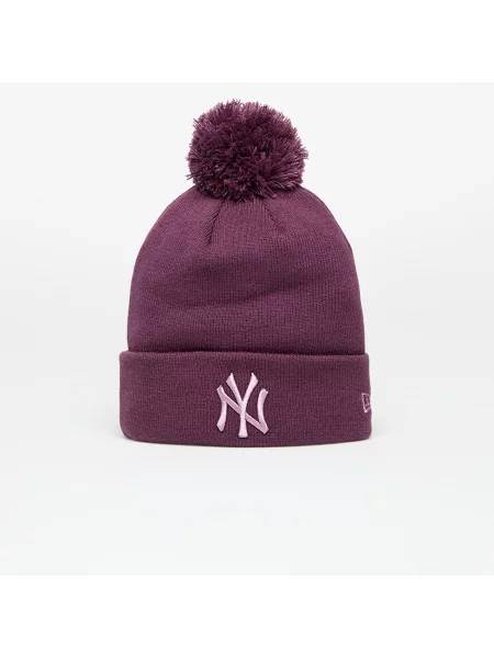 Kšiltovka New Era Metallic Bobble Knit Beanie New York Yankees dark purple fialová