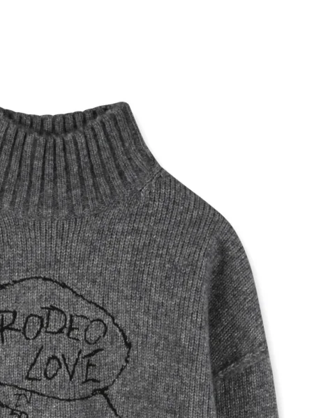 Sweter z golfem dziecięcy Zadig & Voltaire szary