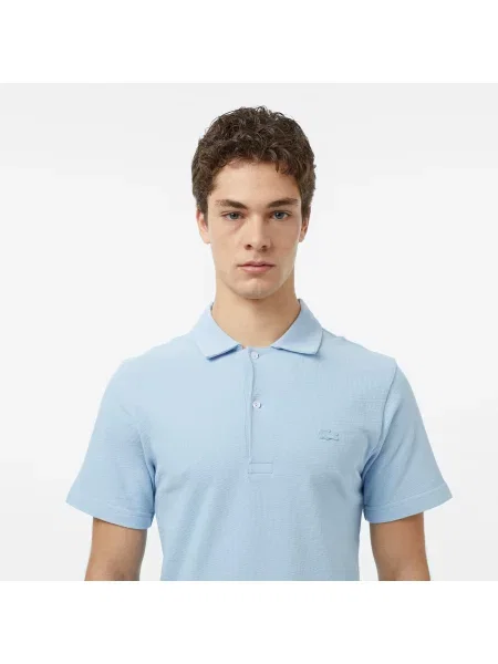 Классическое поло Lacoste голубое