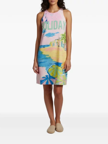 Rochie mini Boutique Moschino cu imagine roz