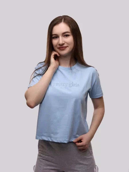 Футболка Lumo голубая