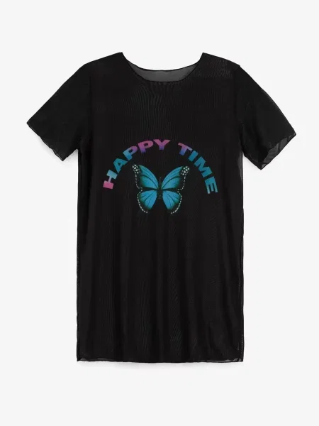 Дитячий Одяг для пляжу TREBA Туніка нейлон/еластан чорний