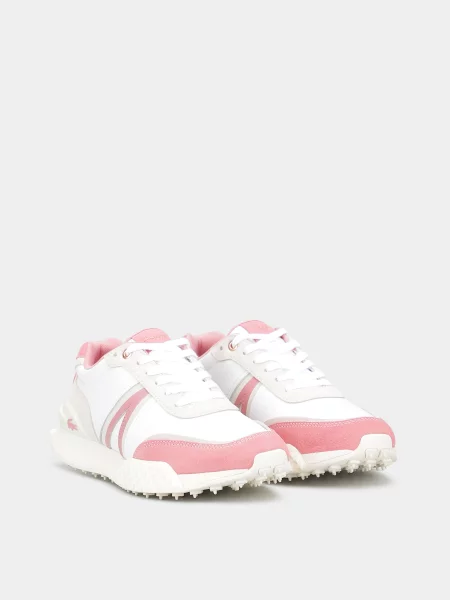 Кожаные кроссовки Lacoste розовые