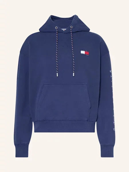 Tommy Hilfiger Bluza Z Kapturem blau biała