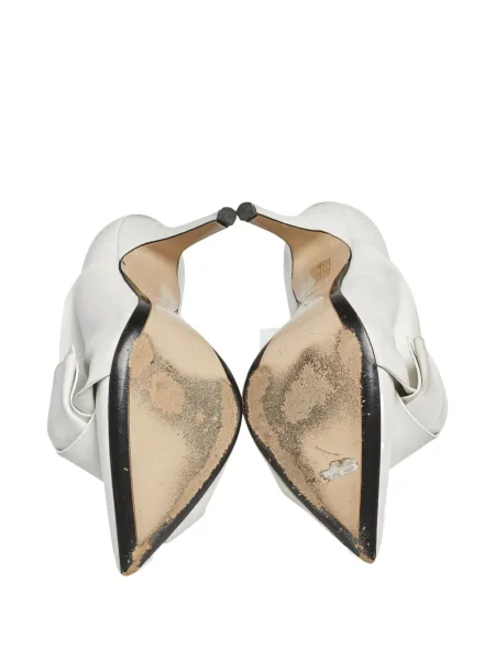 Pantofi cu toc N°21 din piele alb