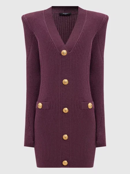 Сукня Balmain фіолетова