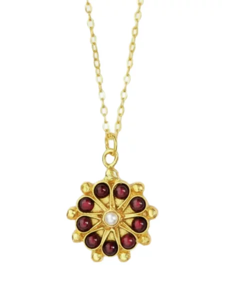 Colier Ottoman Hands cu garnet