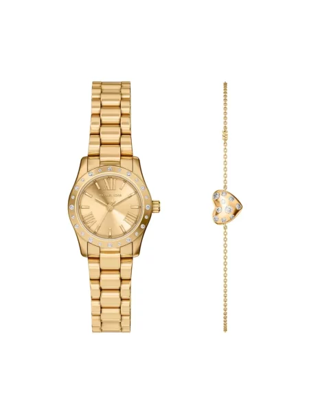 Zestaw zegarek i bransoletka Michael Kors żółty